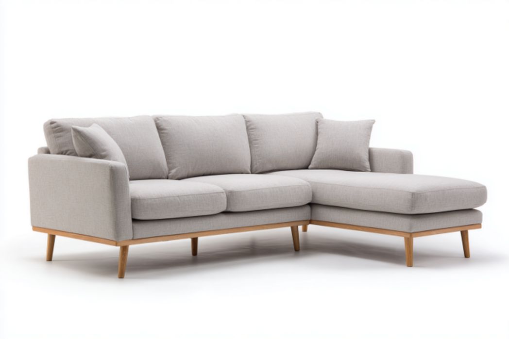 Canapé d'angle pour salon en tissu - 200 x 95 x 85cm